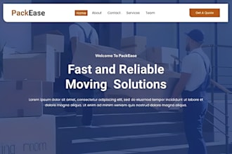 design wix moving company website local movers moving service booking