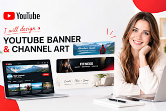 design a professional youtube banner and channel art