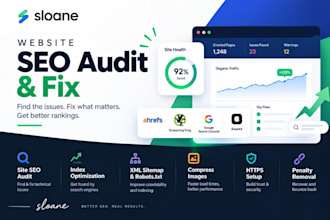 website SEO audit report fix ahref site audit base44 screaming frog crawl site