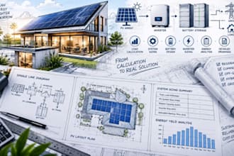 design solar battery storage system, inverter sizing load calculation