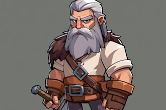 draw 2d game character or 2d game