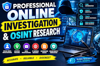 conduct professional online investigation and osint research