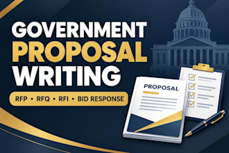 write a government contract proposal or bid response for your rfp