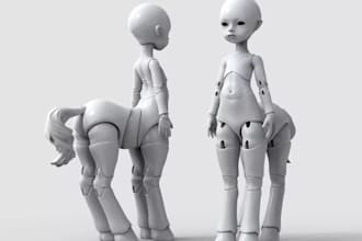 anycubic 3dprint,bjd sculpt,keyjoints,fidget figures,pets,keychain stl,doll 3mf