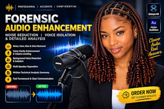do forensic audio enhancement noise reduction voice isolation an detail analysis
