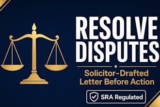 draft a formal UK solicitor letter before action for your dispute