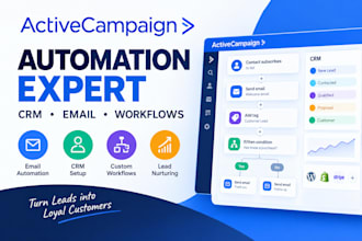 setup activecampaign automation and CRM