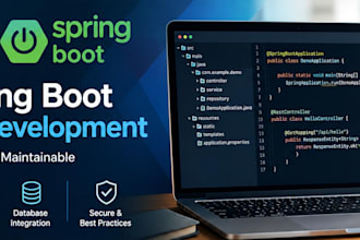 develop, fix or optimize your java spring boot rest API