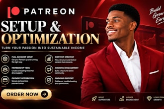 set up your patreon page and optimization