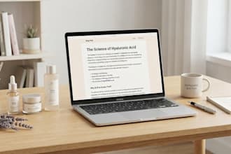 write professional skincare and cosmetic articles