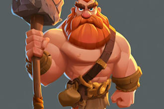 create 2d game character using spine
