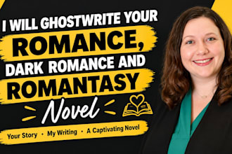 ghostwrite your romance, dark romance and romantasy novel