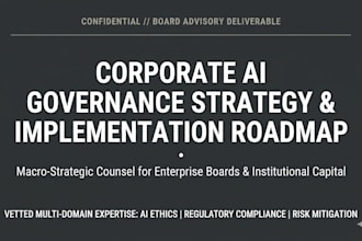 write your corporate ai governance and strategy plan