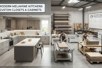 do 3d kitchen design, melamine furniture closet and kitchen cabinet manufacture