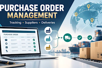 manage purchase orders and coordinate suppliers