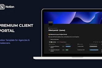 build a premium b2b notion client portal for your agency
