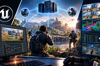develop ue5 multiplayer replication, networking and dedicated server systems