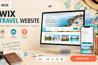 design wix travel agency hotel booking and tourism website