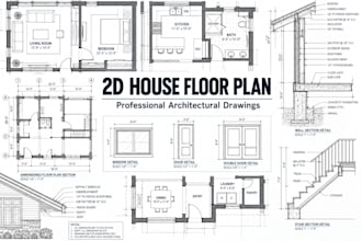 design professional house floor plans and architectural drawings