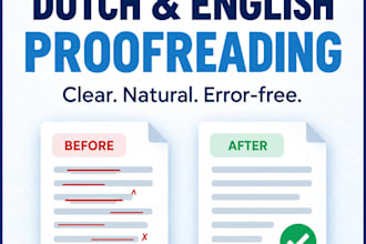proofread and polish your dutch or english text