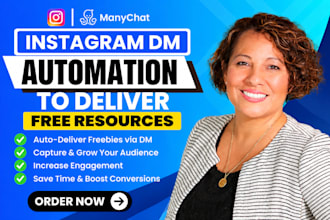 build instagram dm automation to deliver free resources