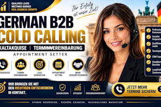 do german b2b cold calling kaltakquise  terminvereinbarung appointment setter