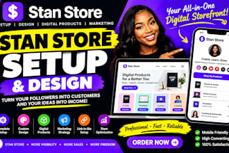 do stan store setup, digital products, stan store marketing, stan store design