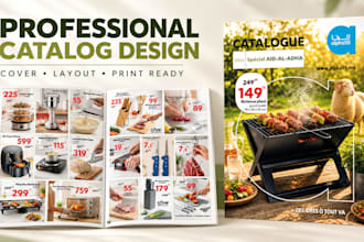 design professional product catalogs and brochures