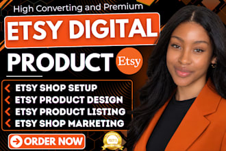do etsy digital products etsy SEO listing etsy shop setup etsy digital products