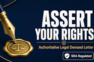 prepare an authoritative UK solicitor letter before action