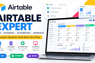 build airtable CRM, database, automation and airtable interface