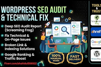 do website SEO audit with screaming frog and fix ranking issues