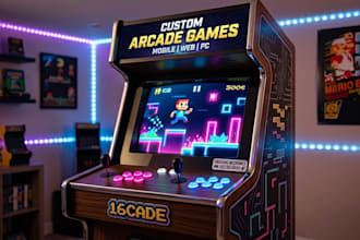 develop a custom 2d arcade game for mobile, web, or PC