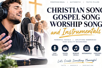 record christian song, gospel choir, worship song and instrumentals
