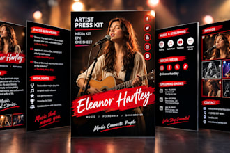 design artist press kit , media kit, epk , one sheet