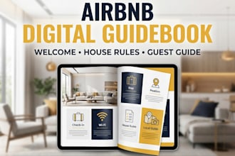 create an airbnb digital guidebook, guest guide and house manual