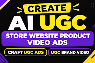 create ai ugc store website product video ads create ugc ads ugc brand video