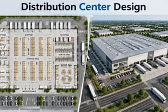 create distribution center architecture logistics facility planning drawings