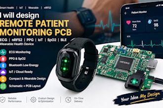 design smart band pcb ecg ppg spo2 nrf52 ble health monitoring device