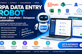 build rpa data entry robot adspower sharepoint octoparse uipath automaton