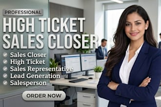 be commission based sales closer high ticket b2b sales representative