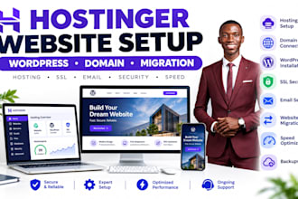 hostinger website design wordpress website domain connection horizon website