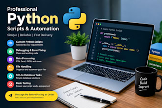 write simple python scripts and fix basic python errors