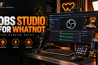 set up obs studio for whatnot vertical streams, auctions and card breaks