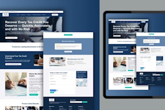 design tax website finance website real estate bookkeeping leads funding
