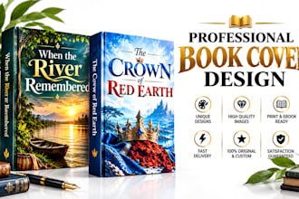do unique professional book cover design and ebook cover