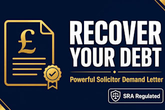 draft a powerful UK letter before action for debt recovery