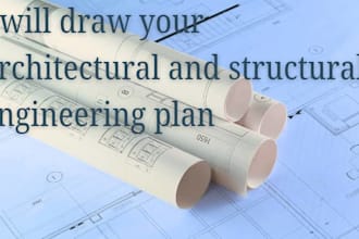 review, draw architectural, engineering, mep, floor plan, city permit drawing