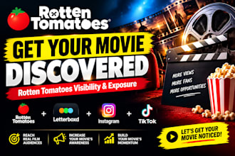 promote your movie for rotten tomatoes visibility and exposure