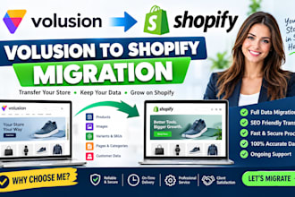 migrate to shopify volution to shopify ecommerce migration transfer website